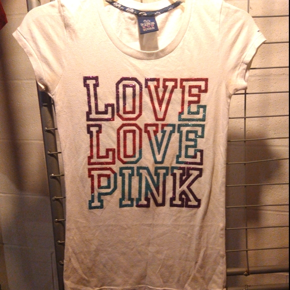 PINK Victoria's Secret Tops - PINK Victoria's Secret BLING Short Term XS